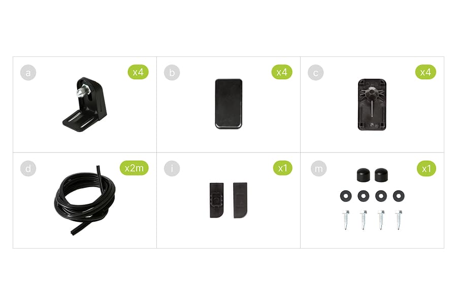 Set dvokrilne kapije za automatsko otvaranje